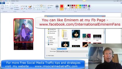 How to Edit & put a Border round (Eminem) Pics for Facebook Ads