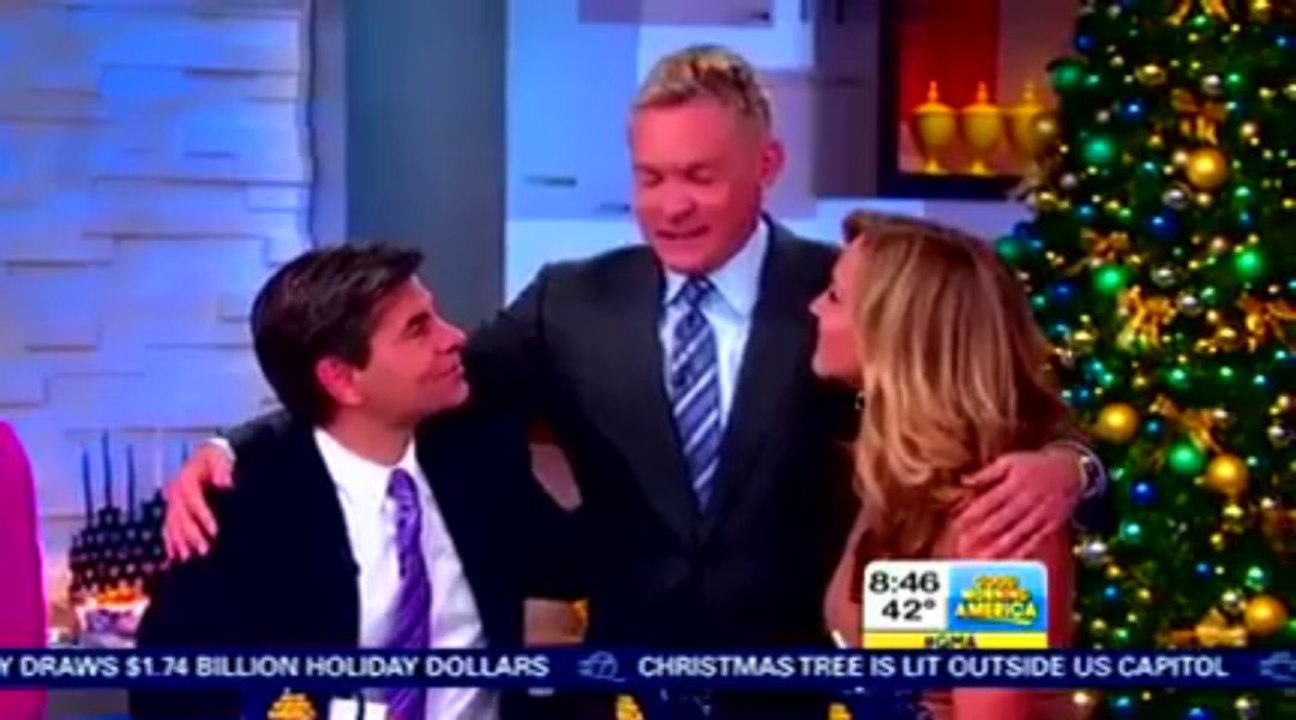 Mariah Carey festive in red at Rock Center Tree lighting preshow