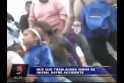Más de 35 niños heridos tras despiste de bus en Ventanilla