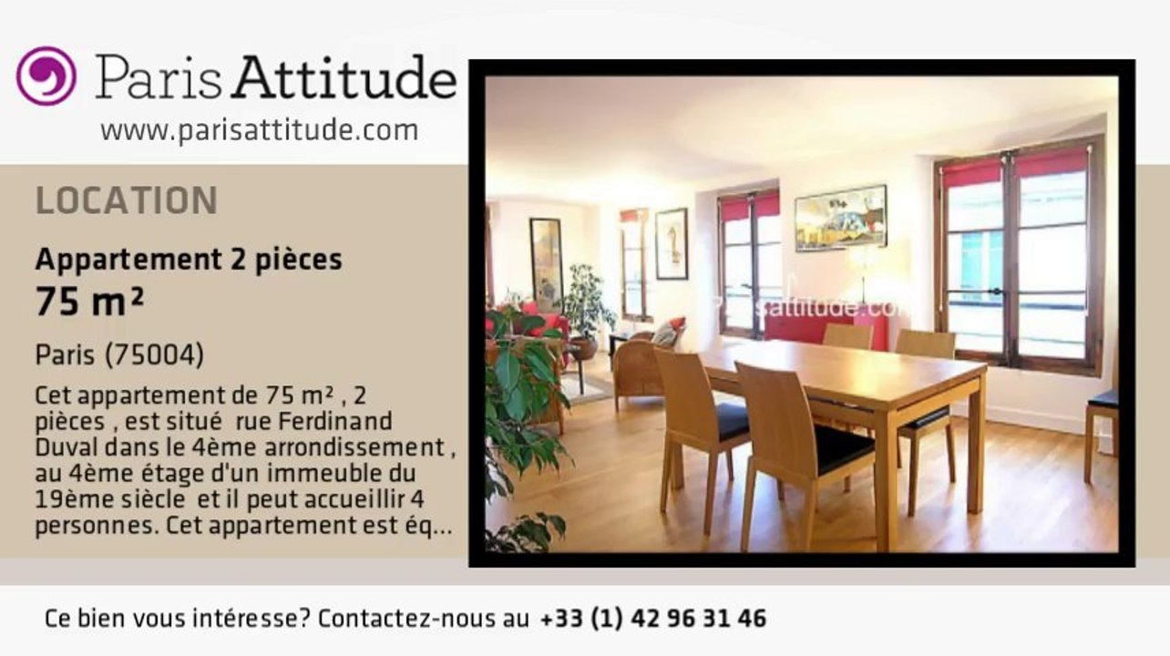 Appartement 1 Chambre à louer - St Paul, Paris - Ref. 1129