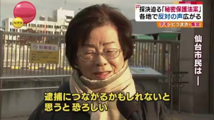 秘密保護法案、４日も各地で反対集会