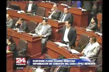 Suspenden sesión del Pleno que debatía el caso López Meneses
