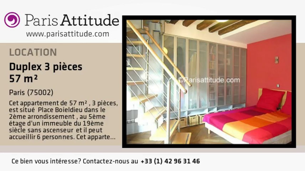 Duplex 2 Chambres à louer - Opéra, Paris - Ref. 6856