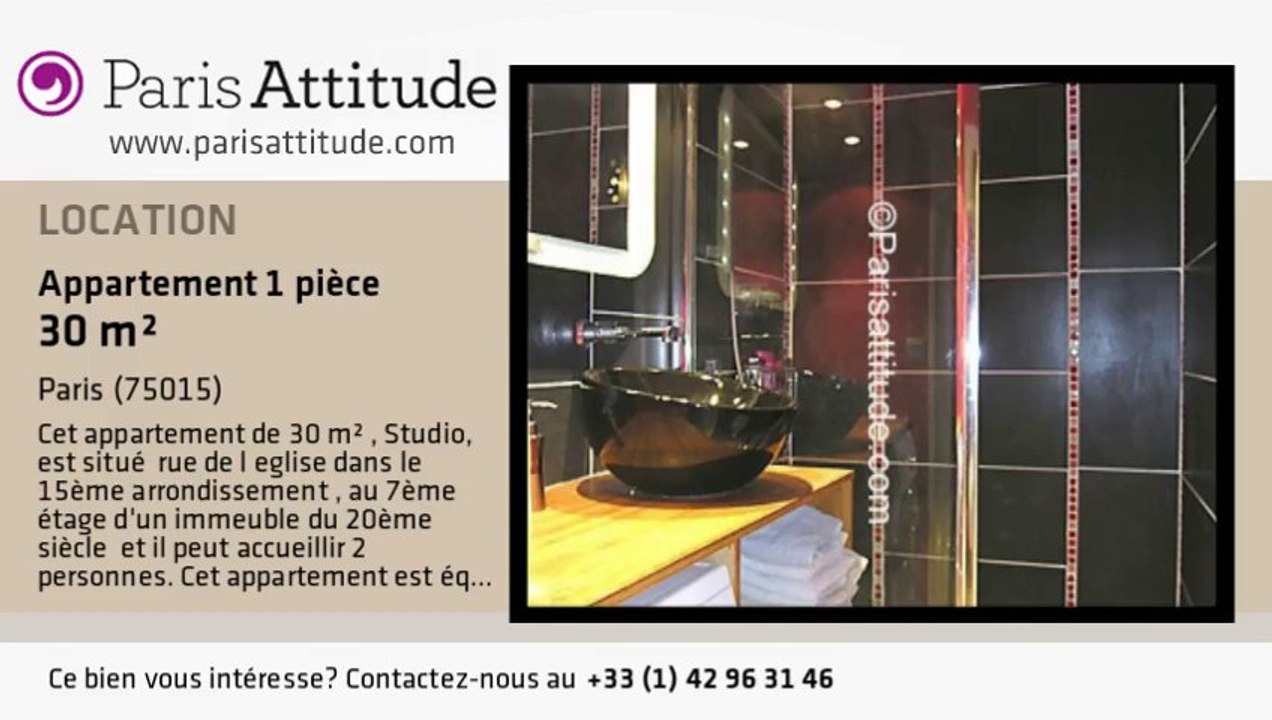 Appartement Studio à louer - Beaugrenelle, Paris - Ref. 7489