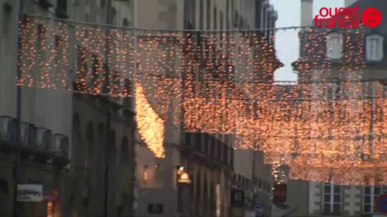 Noël. Les rues de Rennes s'illuminent