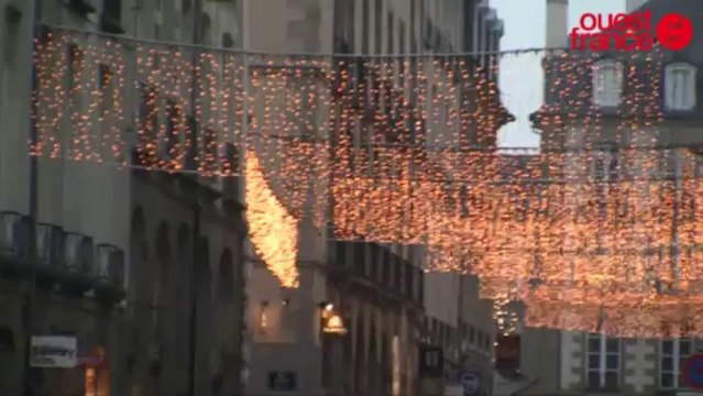 Noël. Les rues de Rennes s'illuminent
