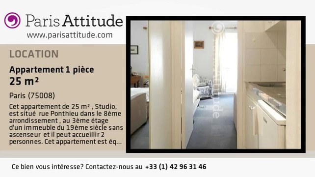 Appartement Studio à louer - Champs Elysées, Paris - Ref. 1168