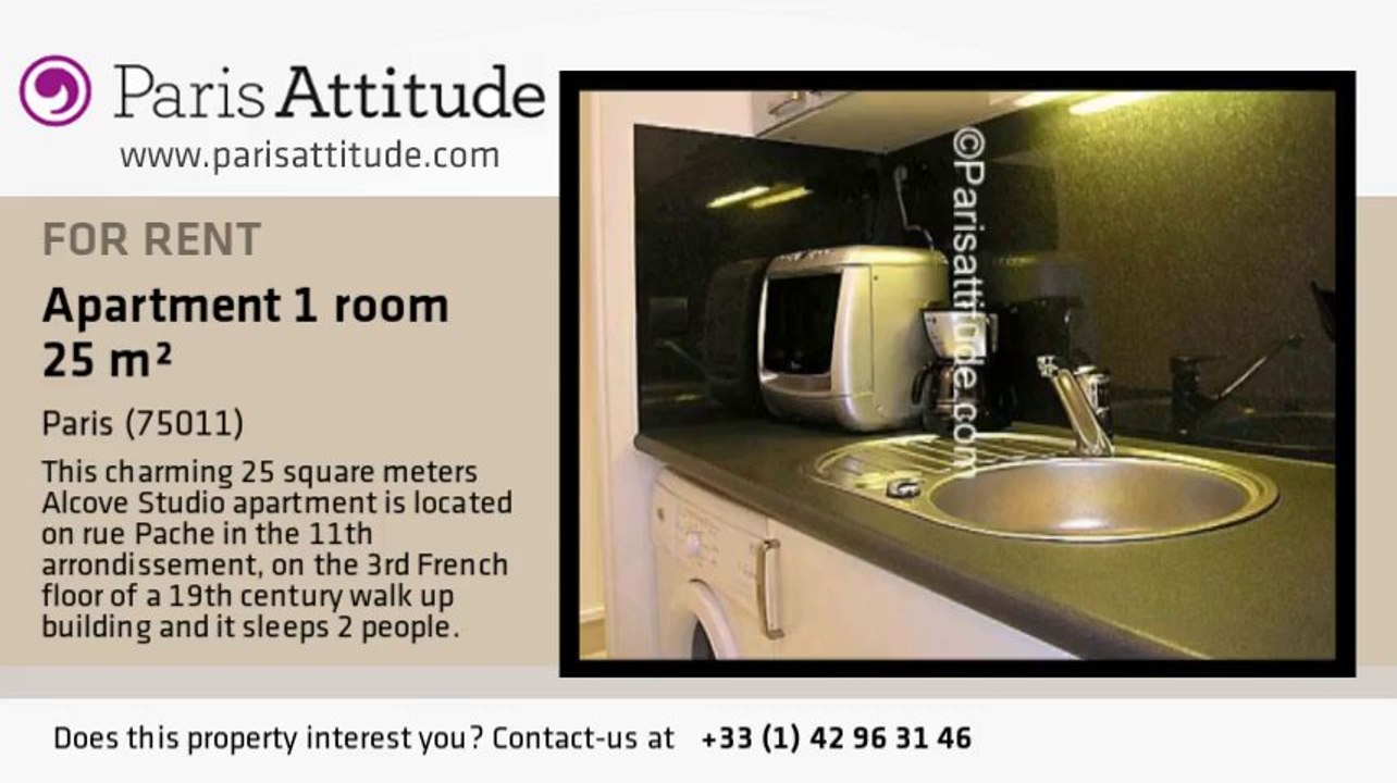 Alcove Studio Apartment for rent - Voltaire, Paris - Ref. 3081