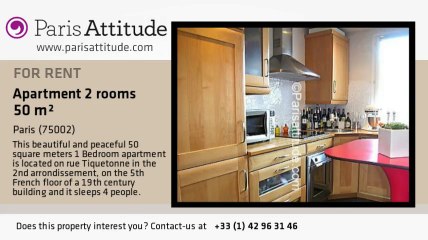 1 Bedroom Apartment for rent - Montorgueil, Paris - Ref. 2889