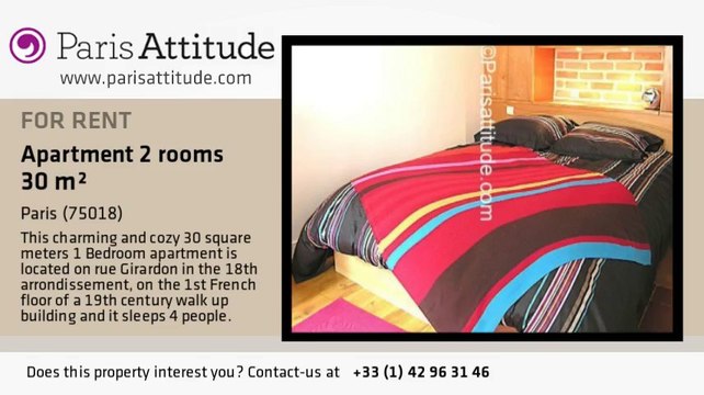 1 Bedroom Apartment for rent - Montmartre, Paris - Ref. 4490