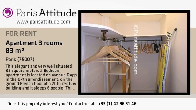 2 Bedroom Apartment for rent - Tour Eiffel, Paris - Ref. 4972