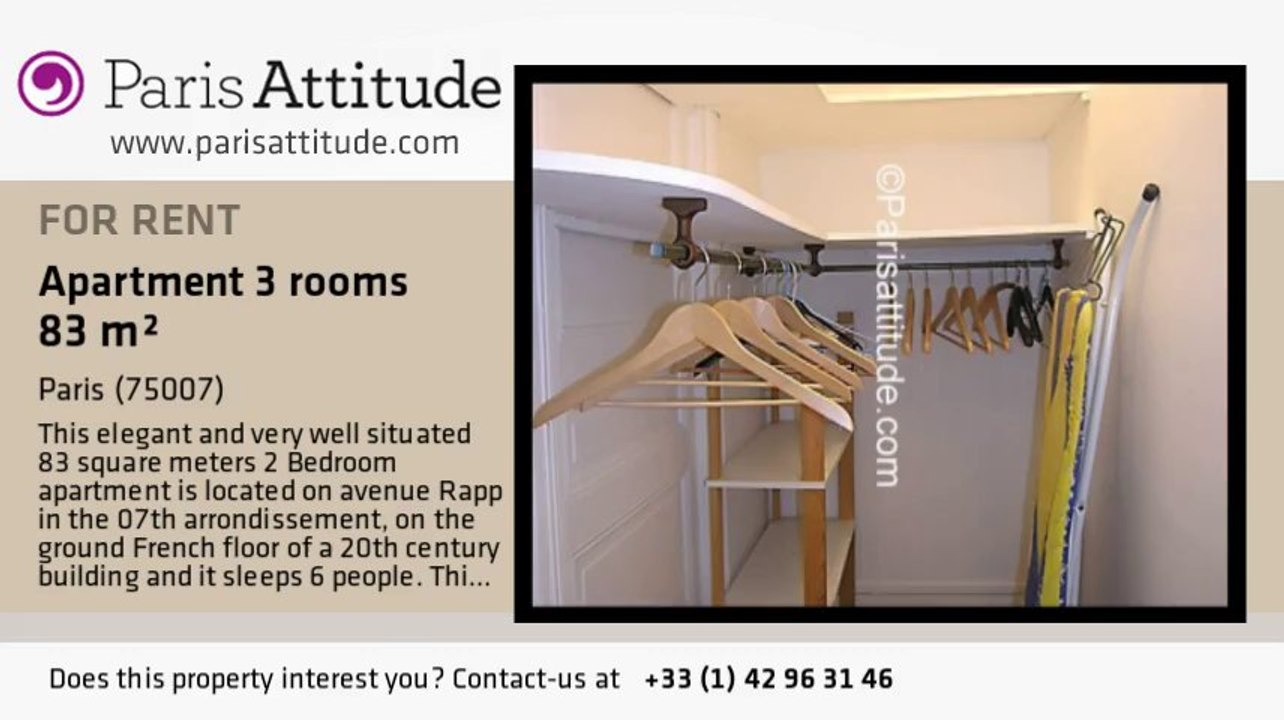 2 Bedroom Apartment for rent - Tour Eiffel, Paris - Ref. 4972
