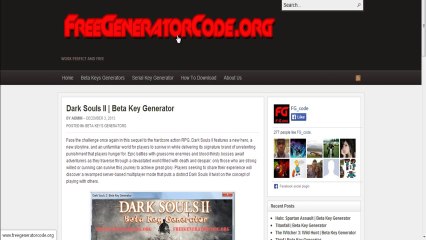 [New Version] Dark Souls II Beta Key Generator - Works as of December 2013