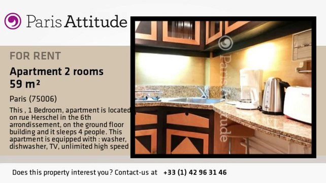 1 Bedroom Apartment for rent - Jardin du Luxembourg, Paris - Ref. 8449