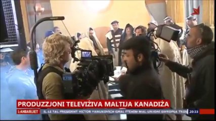 2013.12.01 Kyle Schmid @ Paul (tournage) - TelevisionMalta