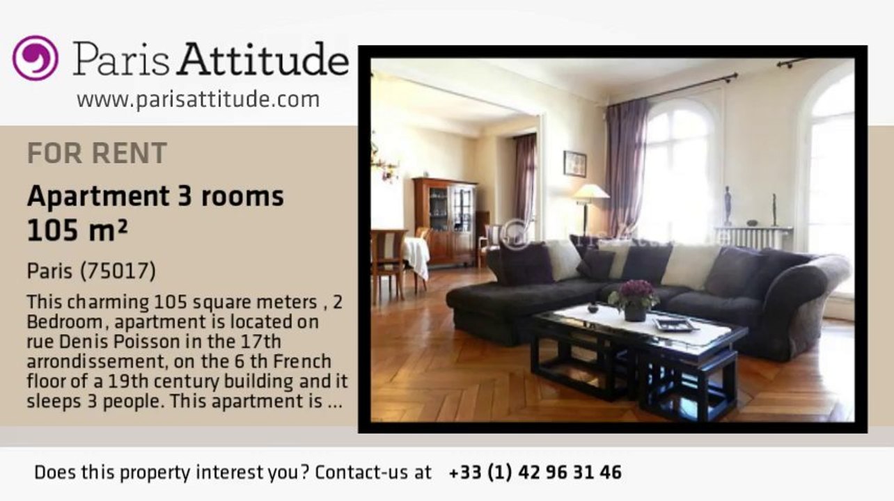 2 Bedroom Apartment for rent - Porte Maillot/Palais des Congrès, Paris - Ref. 8317