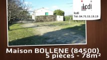 Vente - maison - BOLLENE (84500)  - 78m²