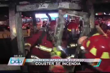 Cúster se incendió en avenida Pershing de San Isidro
