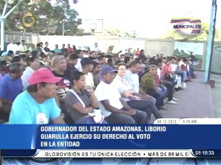 Guarulla aseguró sentirse orgulloso del "carácter cívico" de los electores en Amazonas