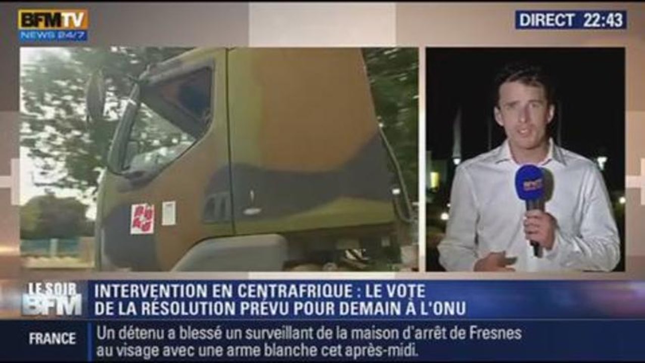 Le Soir BFM: l'intervention de la France en Centrafrique: l’opération "Sangaris" se prépare - 04/12 3/5