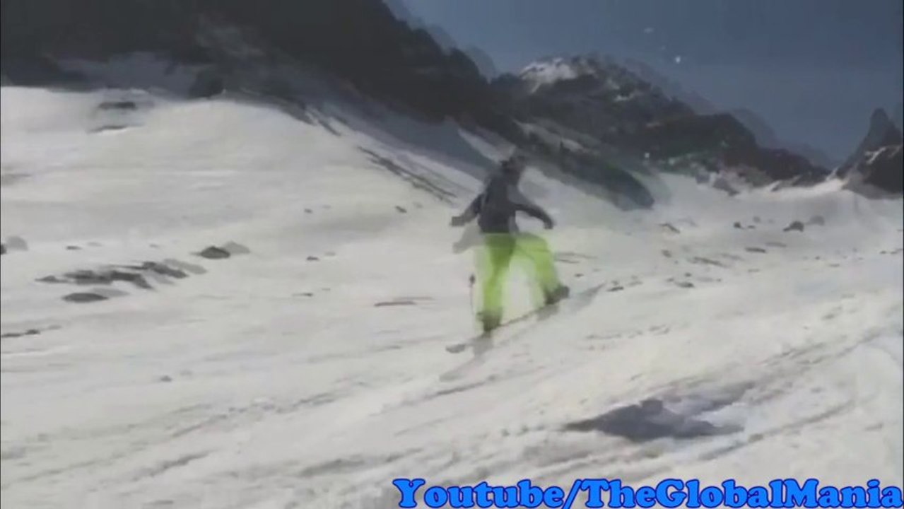 Snowboard Jump FacePlant