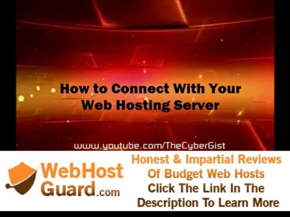 How to connect with your web hosting server