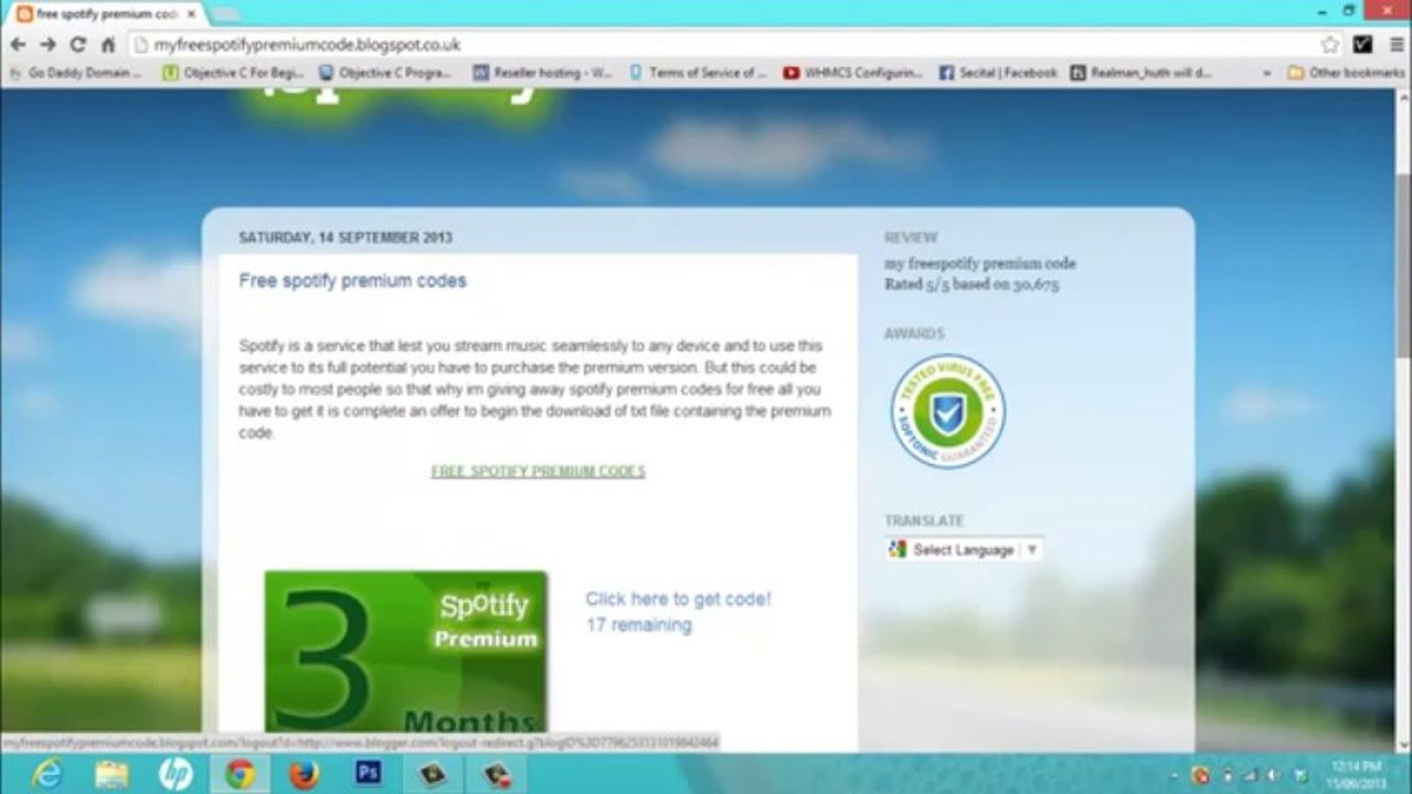 Spotify code generator [UPDATED] [2013]