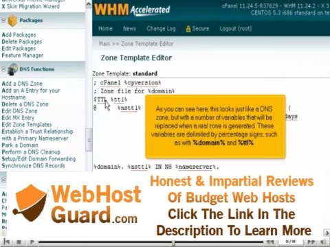 How to edit the DNS zone templates in WHM - Canadian Web Hosting