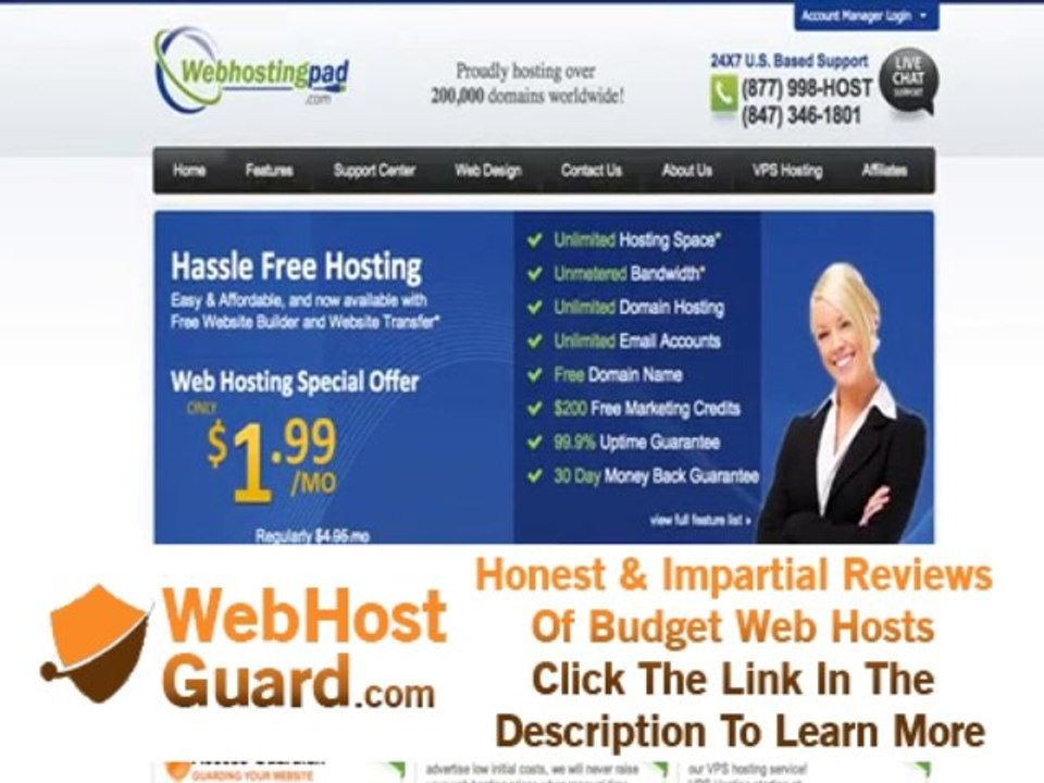 Web Hosting Pad Hosting Review