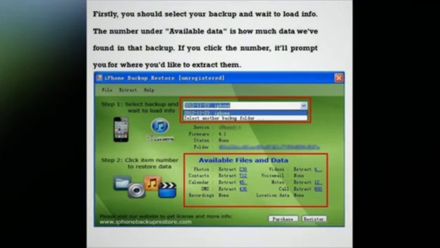 How to extract iPhone backup from iTunes to recover video, pictures, SMS, and contacts, etc.