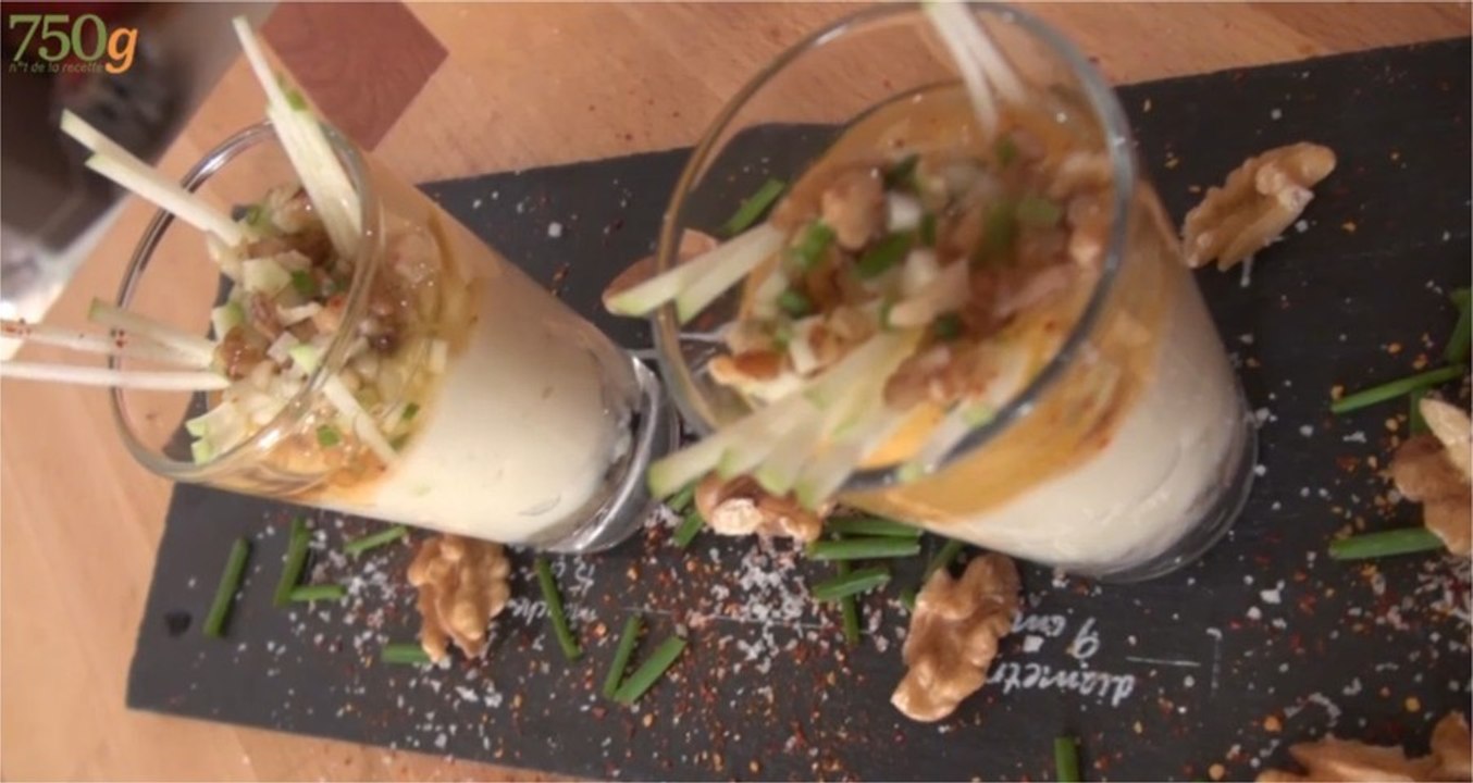 Recette de Verrines aux huîtres, chou-fleur et noix - 750 Grammes