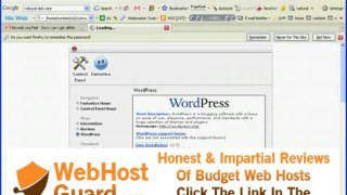 How to Install Wordpress Using AlienServ.com Hosting