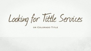 title services & colorado title