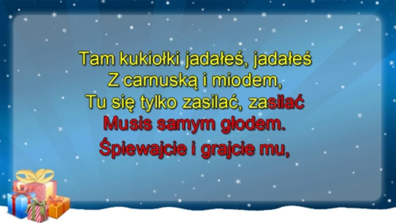 Polskie Kolędy - Oj maluśki, maluśki - Kolęda + tekst (karaoke)