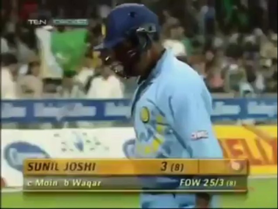 Waqar Younis 5 Wickets For 31 Against India
