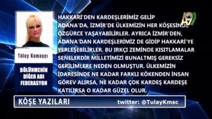 Bölünmenin Diğer Adı Federasyon - Tülay Kumaşcı