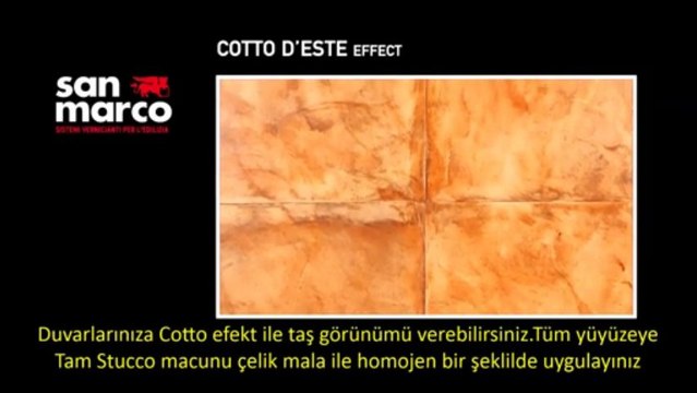 Natura Boya - ROXİDAN Cotto Efekt İtalyan Dekoratif Boya - Türkçe