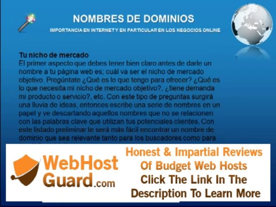 NOMBRES DE DOMINIO Y HOSTING
