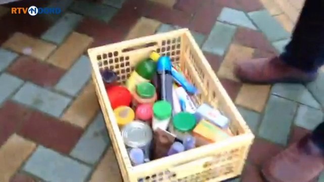 RTV Noord in actie in Appingedam voor de voedselbank - RTV Noord