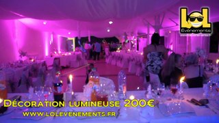 Décoration lumineuse pour salle