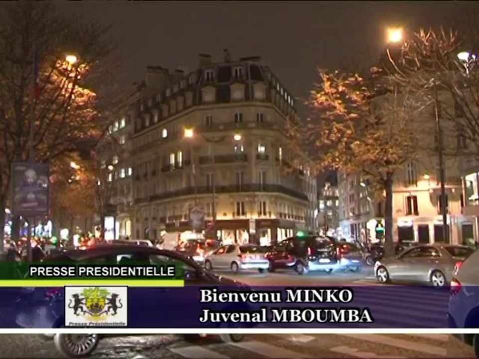 Arrivée du Président Ali Bongo Ondimba à Paris - Sommet de l'Elysée