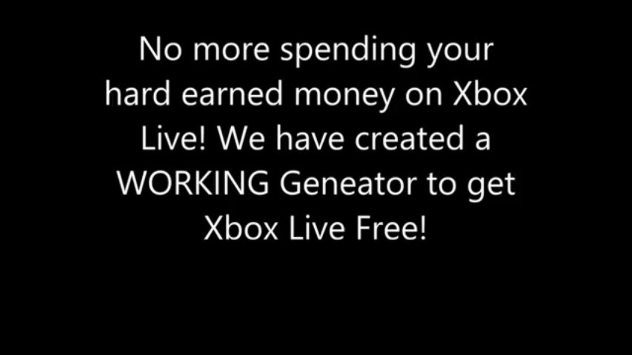 Xbox Live Generator Free (August 2013 - No Password and Working 100%)