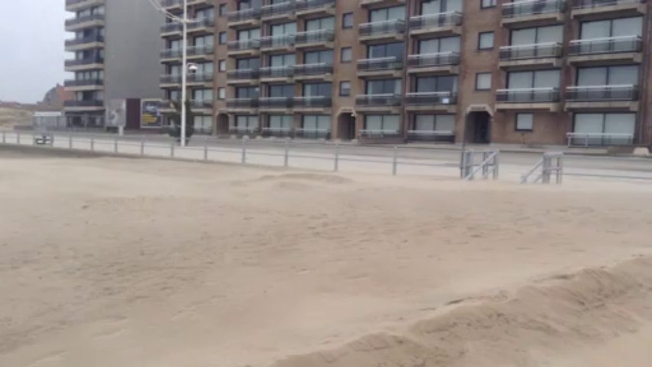 Tempête Xaver - Saint-Idesbald avant le passage de la tempête