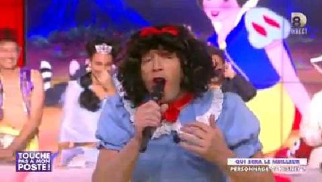 "Touche pas à mon poste !" : Jean-Michel Maire chante déguisé en Blanche Neige