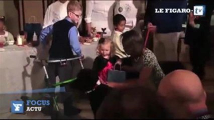Le chien des Obama fait tomber une petite fille