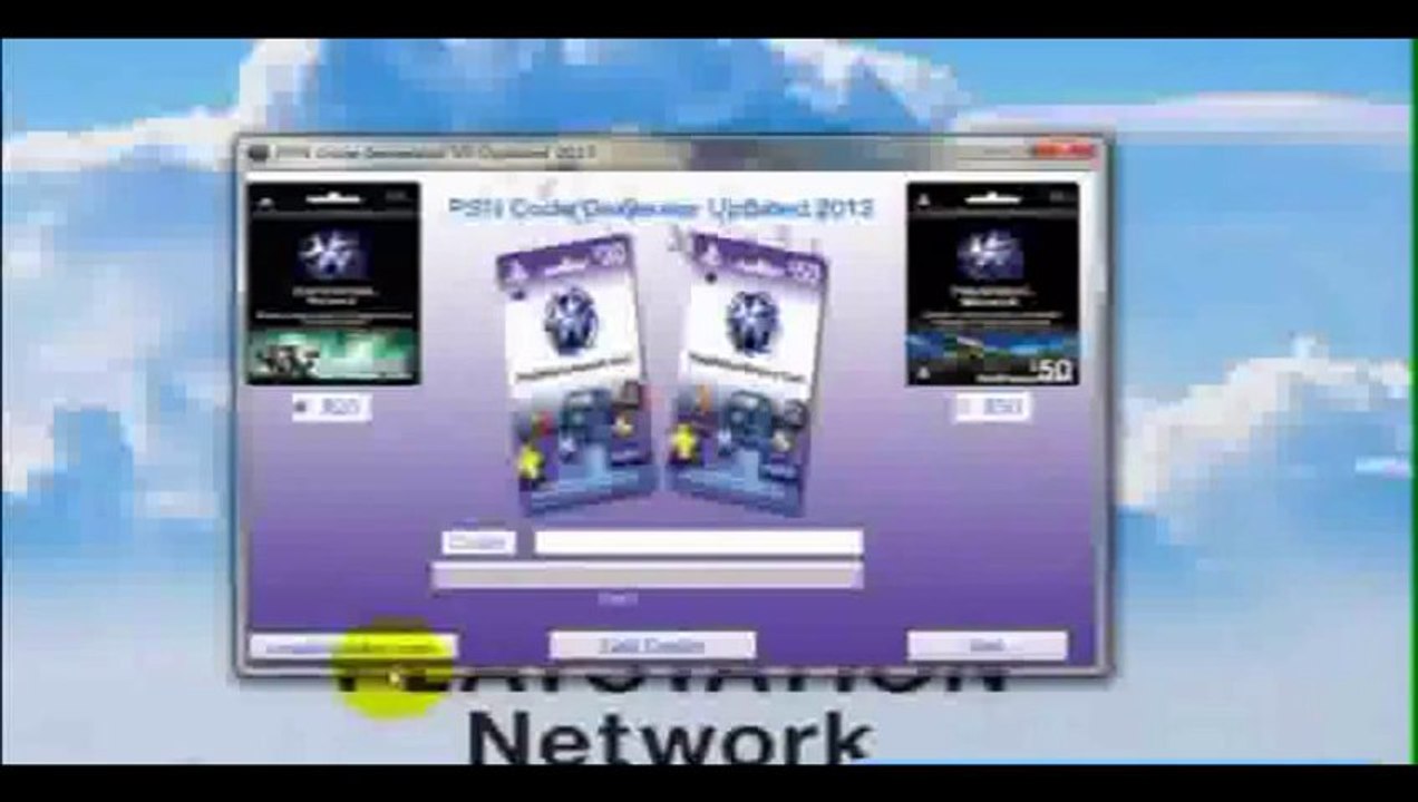 Free PSN Code Generator December 2013 Undetected (Updated 2013