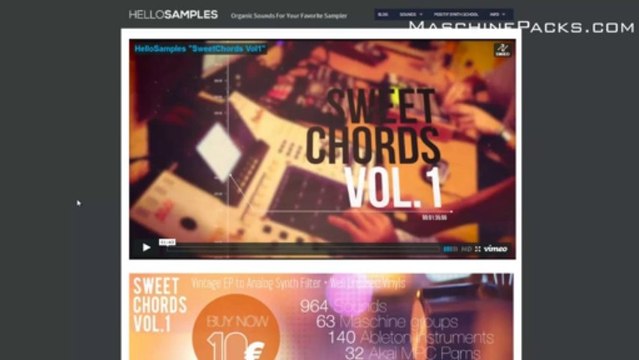 Maschine Packs: Sweet Chords Vol 1 from Hello Samples