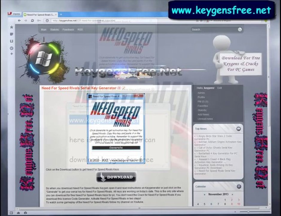 Need For Speed Rivals License Keys Codes + Crack