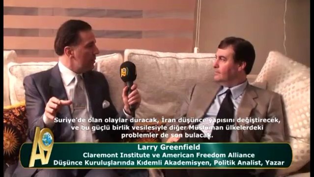 Larry Greenfield - Claremont Institute ve American Freedom Alliance düşünce kuruluşlarında kıdemli akademisyen, politik analist, yazar