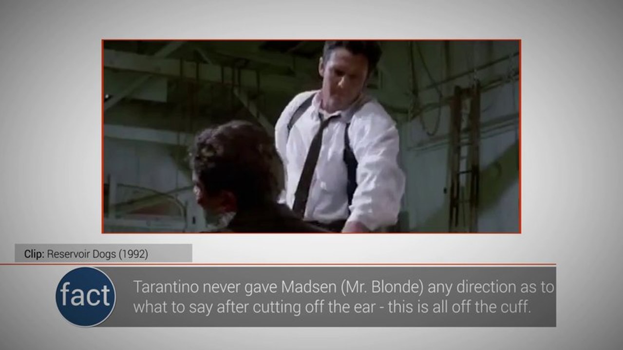 Best Unscripted Movie Scenes: The Ear Scene (Reservoir Dogs)